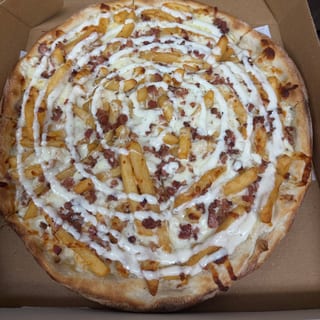 French Fries Bacon Ranch Pizza
