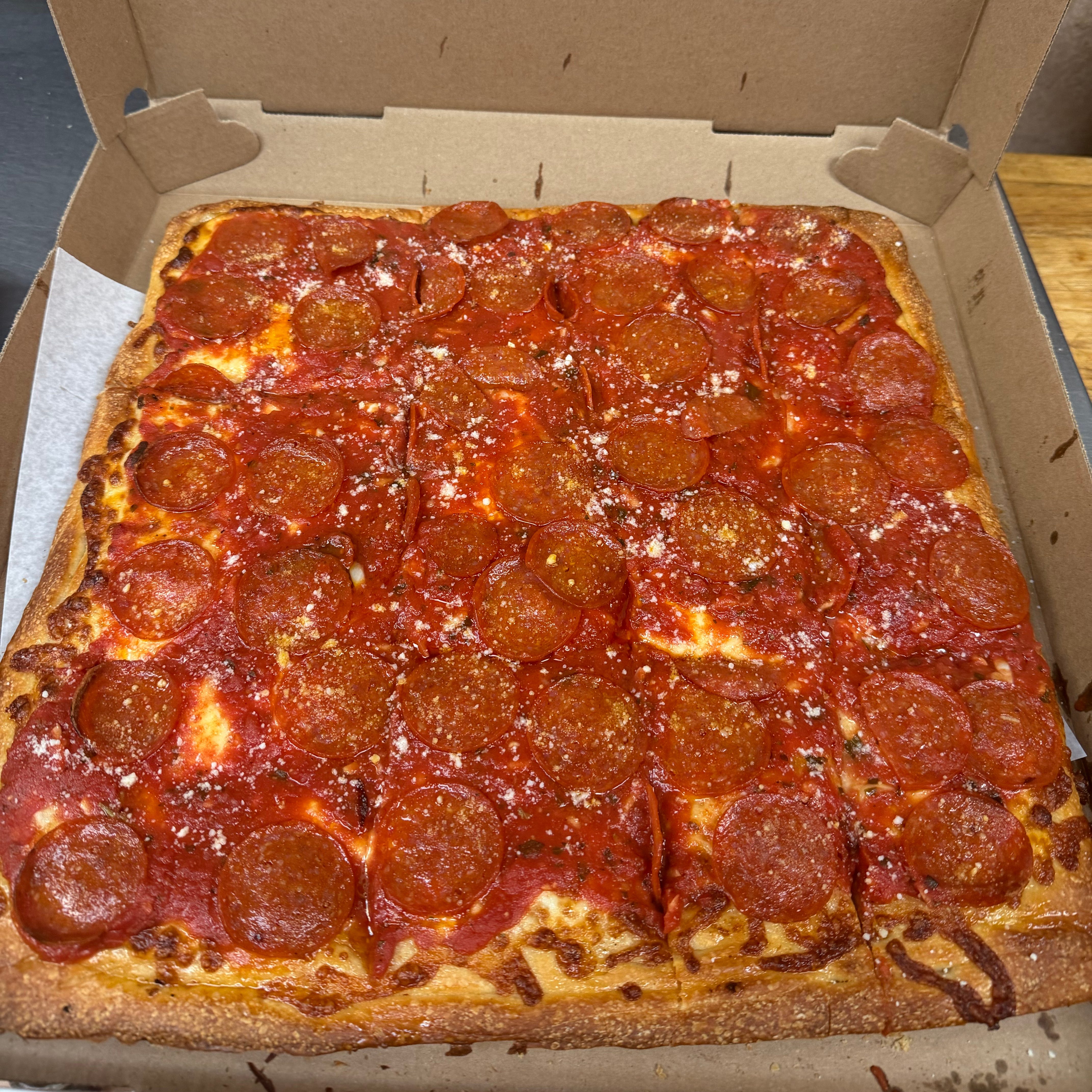 The Brooklyn Square Pizza.