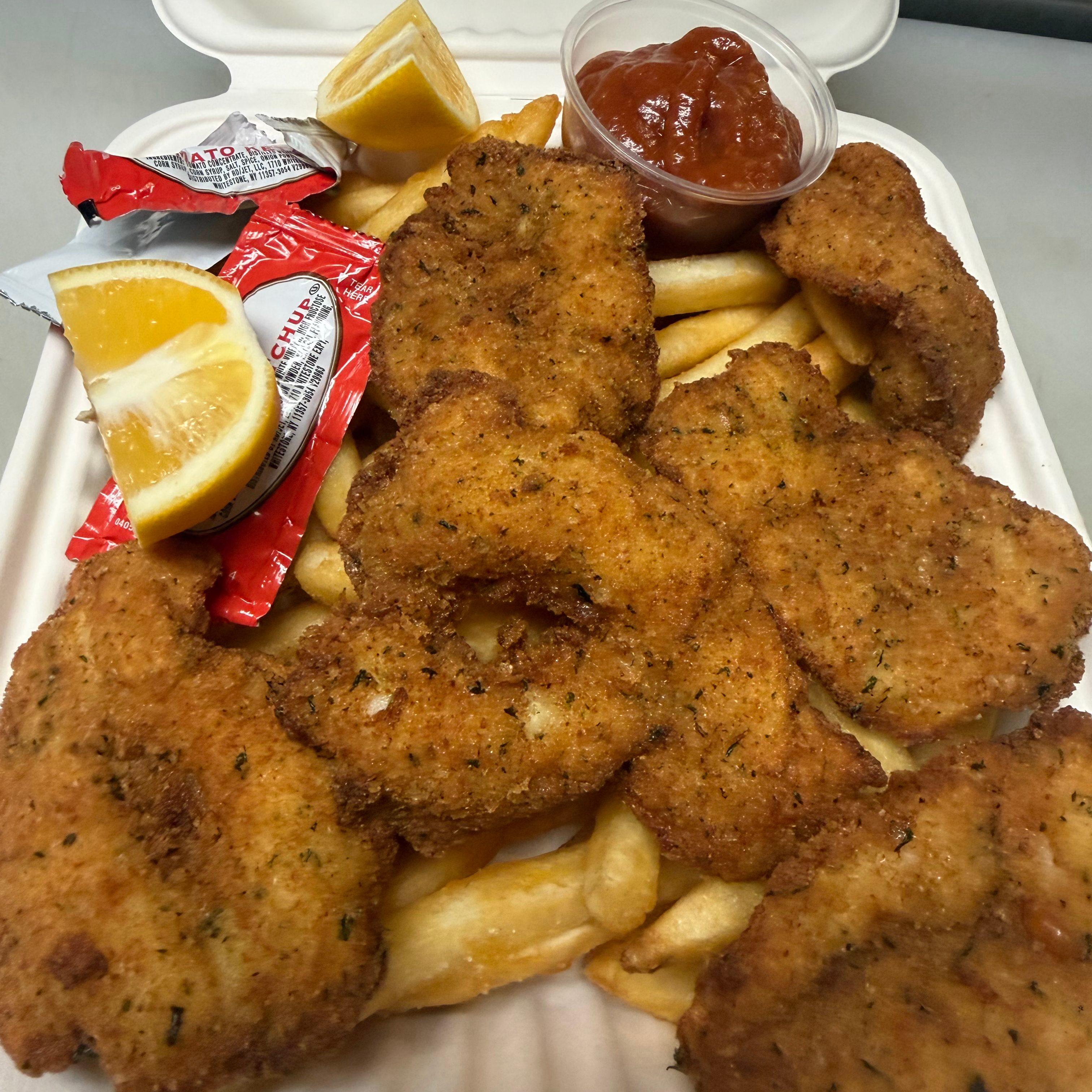 Fried Golden Shrimp.