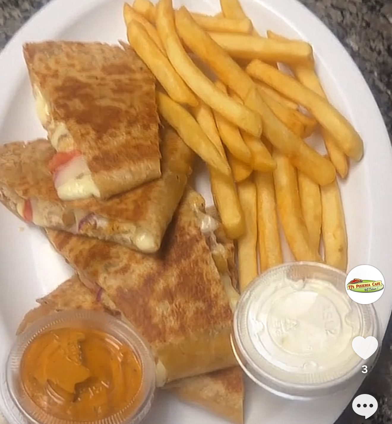 Cheese Quesadilla.