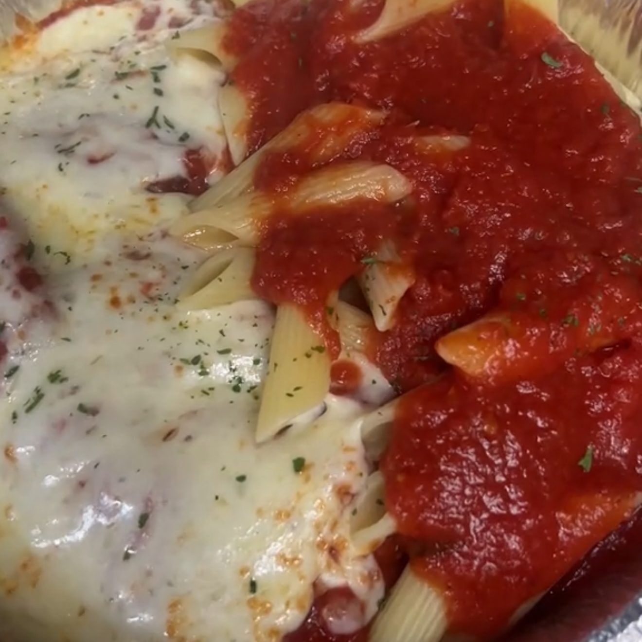 Chicken Breast Parmigiana.