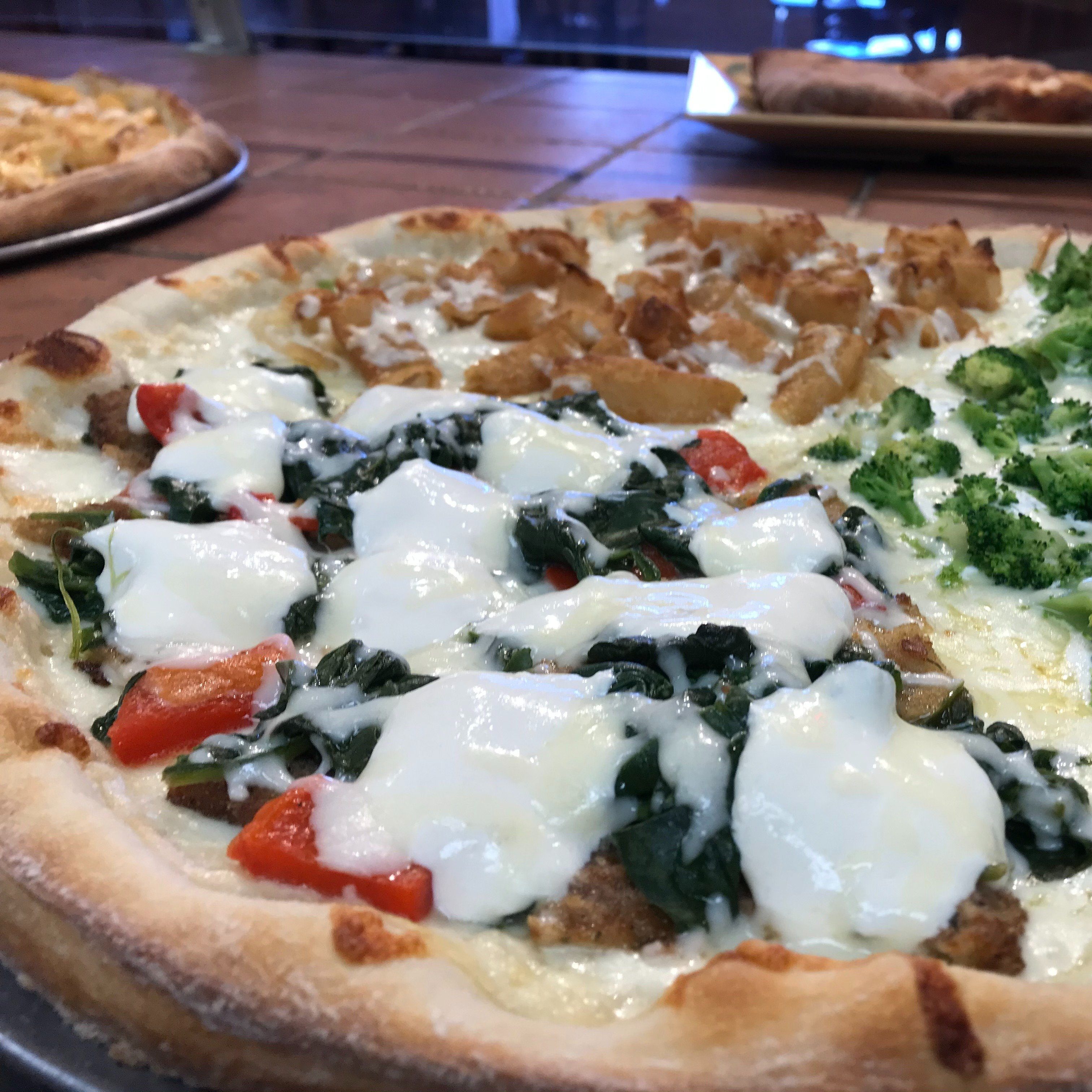 Eggplant & Spinach Balsamic Pizza.