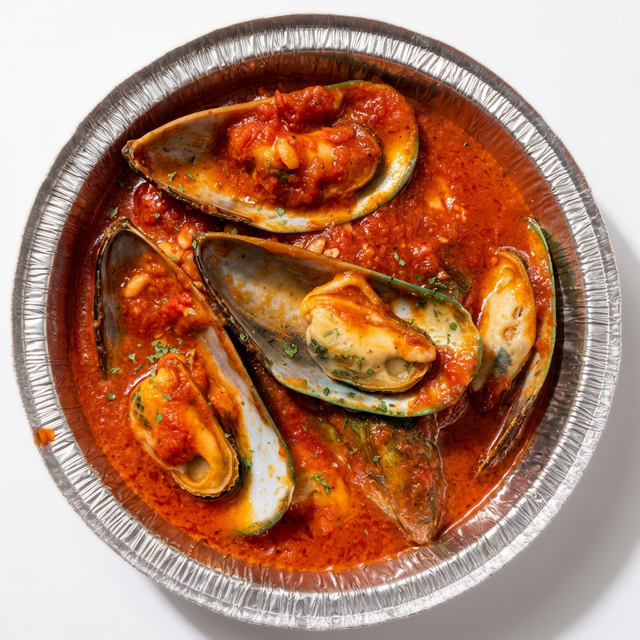 Mussels Marinara.