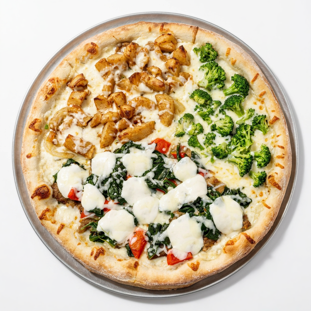 Eggplant & Spinach Balsamic Pizza.
