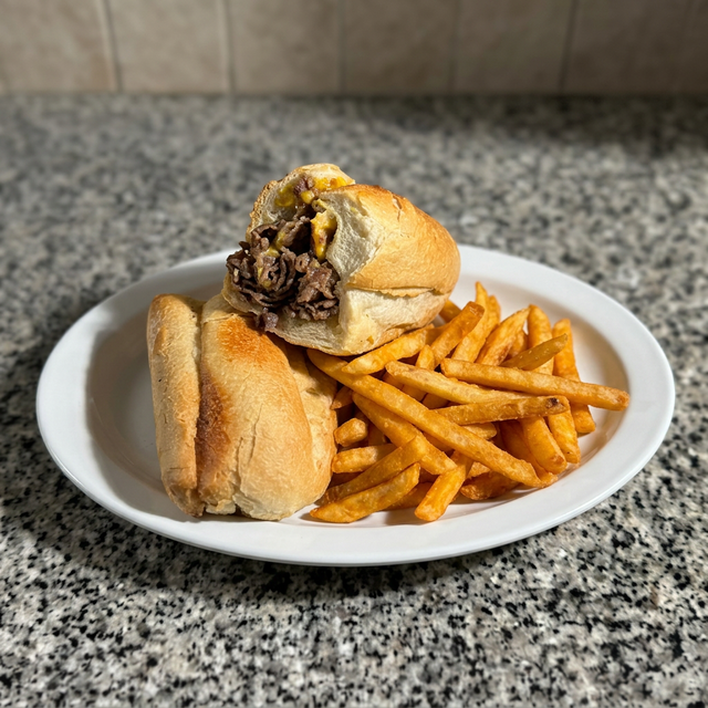 Philly Cheesesteak Hero.