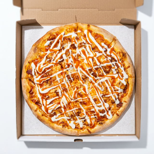 12" Buffalo Chicken Pizza.