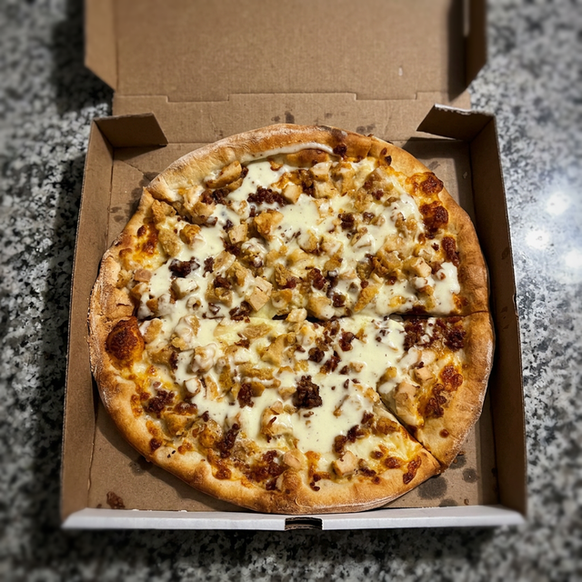 12" Chicken Bacon Ranch Pizza.