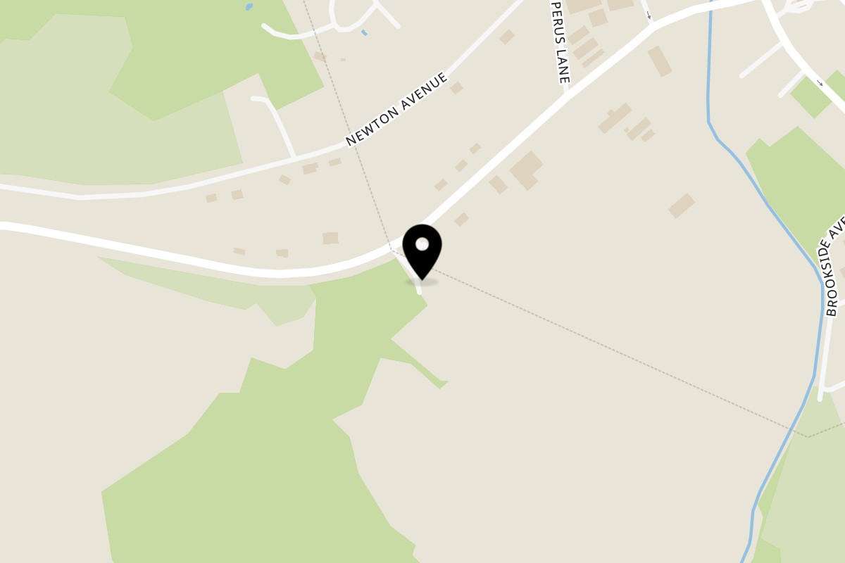 Map showing the location of TJ's Pizza on 39 Loomis Ave in Sussex